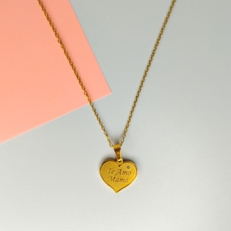 Cadena Con Dije de Te amo Mama