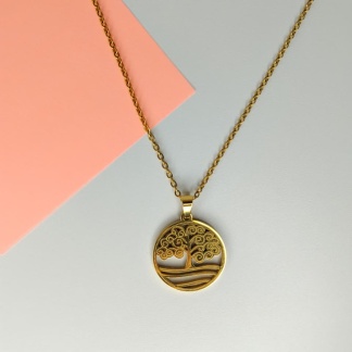 Cadena Con Dije de Arbol De La Vida