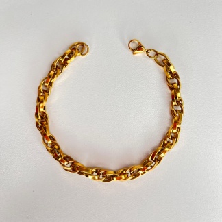 Pulsera de Acero Inoxidable Entrelazado Simple