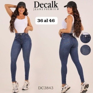 Jeans Azul Clasico Fem Decalk