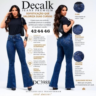 Jeans Fem Flare Decalk