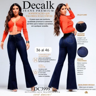 Jeans Fem Flare Decalk